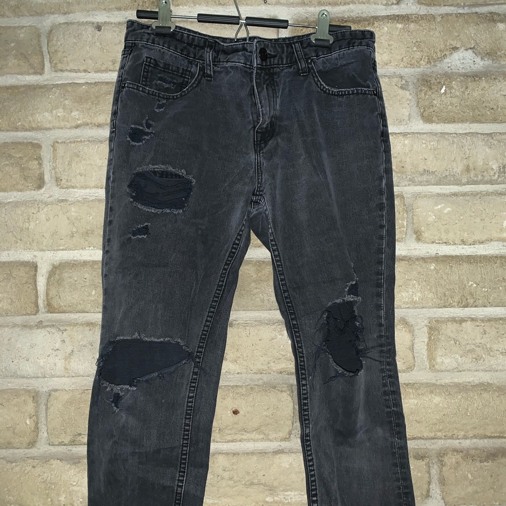 distressed BDG straight leg jeans